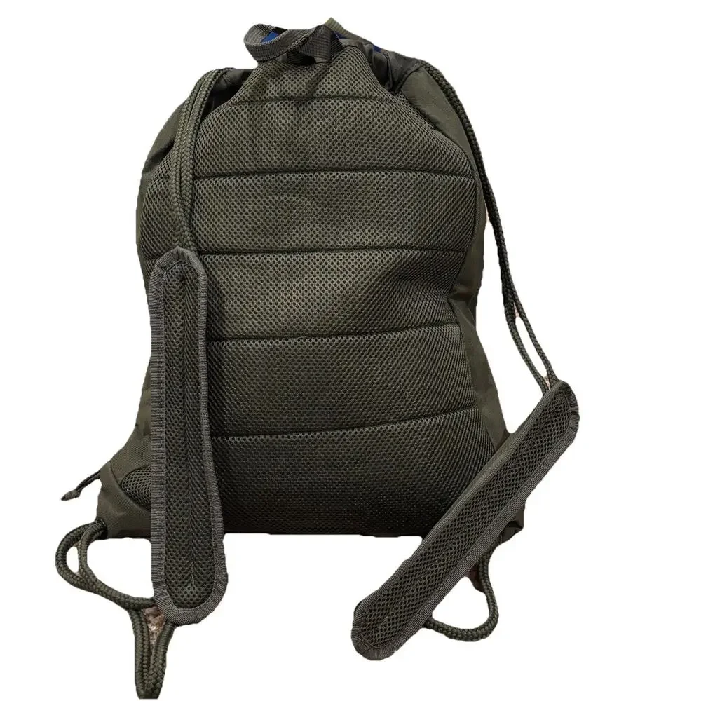 Highland Tactical Drawstring Olive Green Back Pack Bag Mesh Straps Molle Webbing